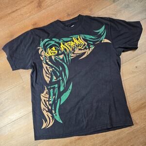 AP Prime US Army T-Shirt Tee Large Mens Courage Above All Graphic Black